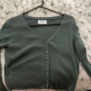 Dark green cardigan